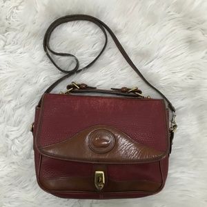 Vintage Maroon Dooney & Bourke Satchel